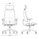 Кресло для руководителя Nowy Styl Hip-Hop R HR WhiteTE LE-B - фото 3