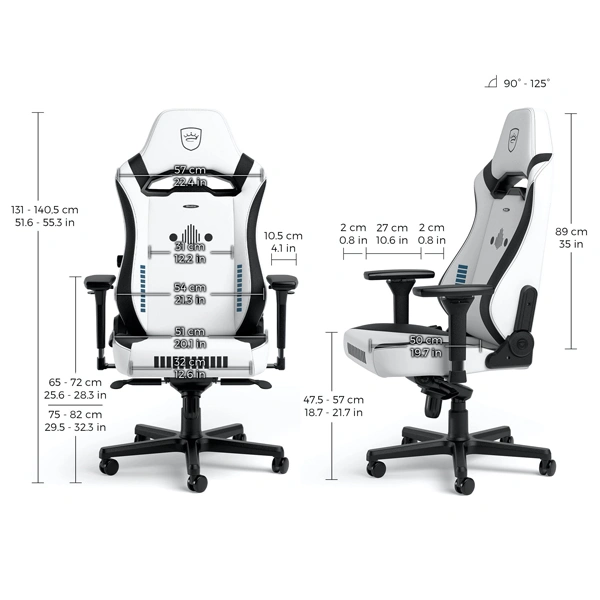 Игровое кресло Noblechairs Hero ST Stormtrooper Edition NBL-HRO-ST-STE - фото 6