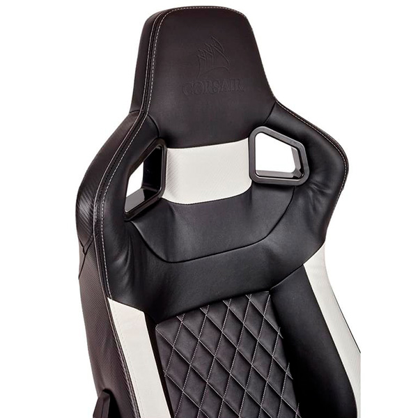 Игровое кресло Corsair T1 RACE Black/White