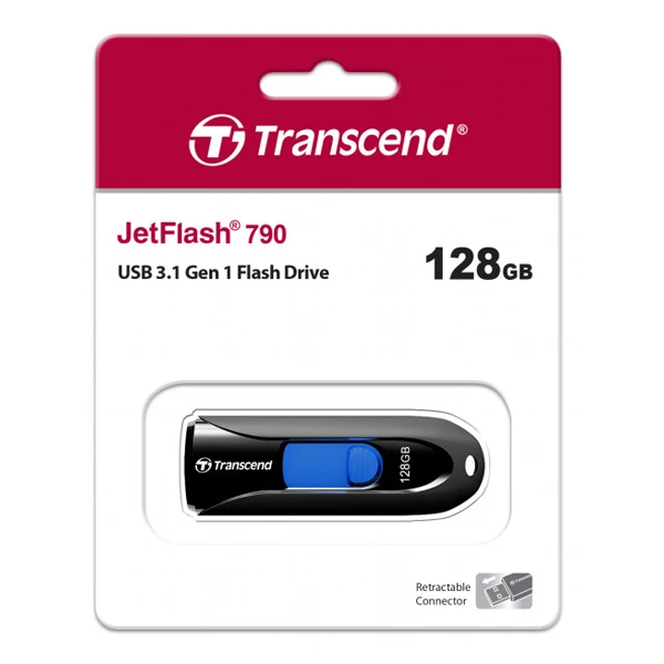 Transcend USB жинақтағышы JetFlash 790 128 Гб (TS128GJF790K) - фото 2