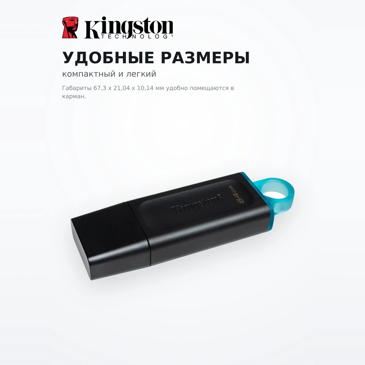 USB-накопитель Kingston DTX/64GB - фото 4