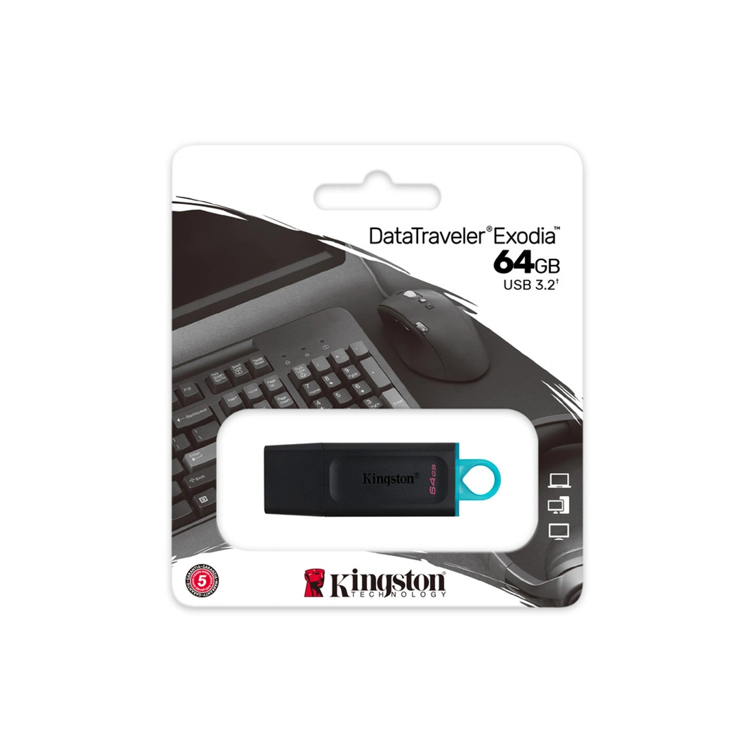 USB-накопитель Kingston DTX/64GB - фото 4