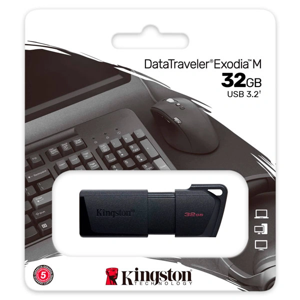USB-накопитель Kingston DTXM 32GB Black - фото 3