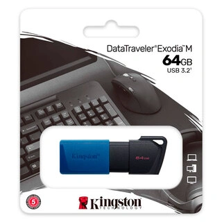 USB-накопитель Kingston DTXM 64Gb Black/Blue
