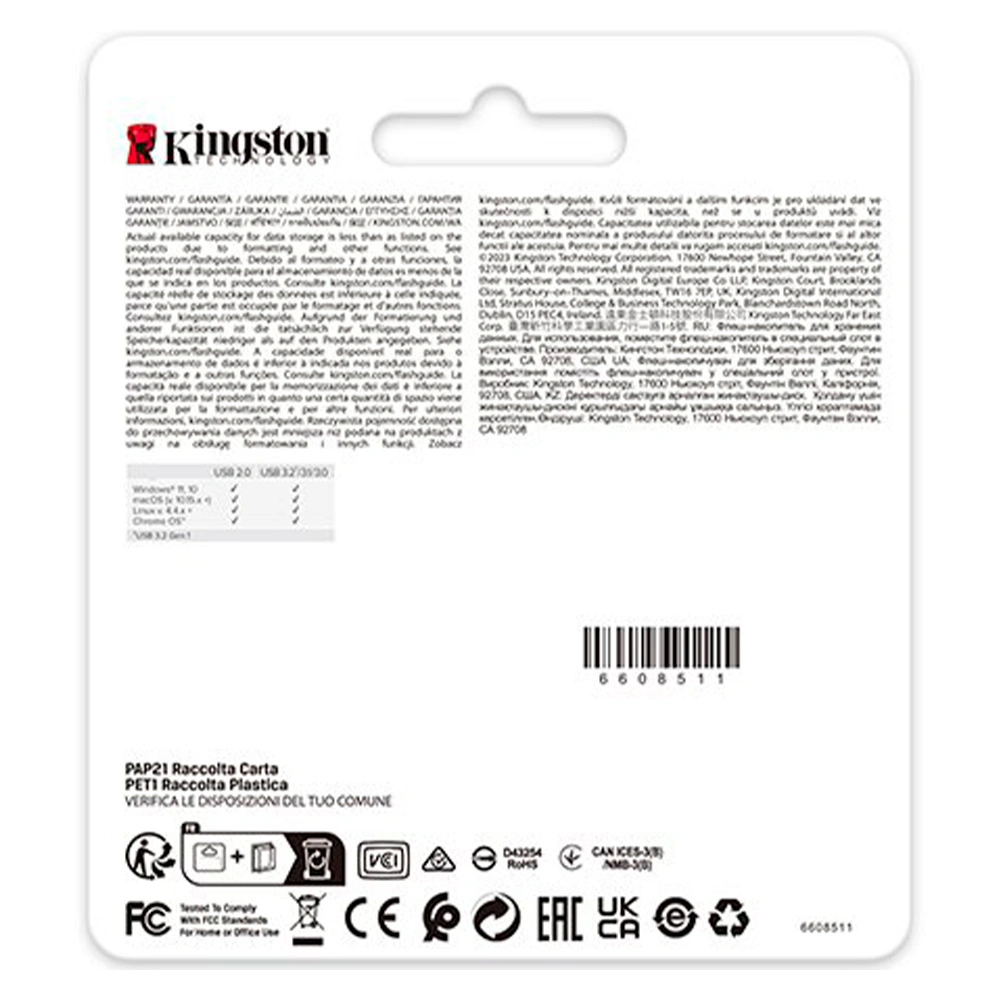 USB-накопитель Kingston 3.2 G3 Kingston DTSE9G3/64GB Metal - фото 6