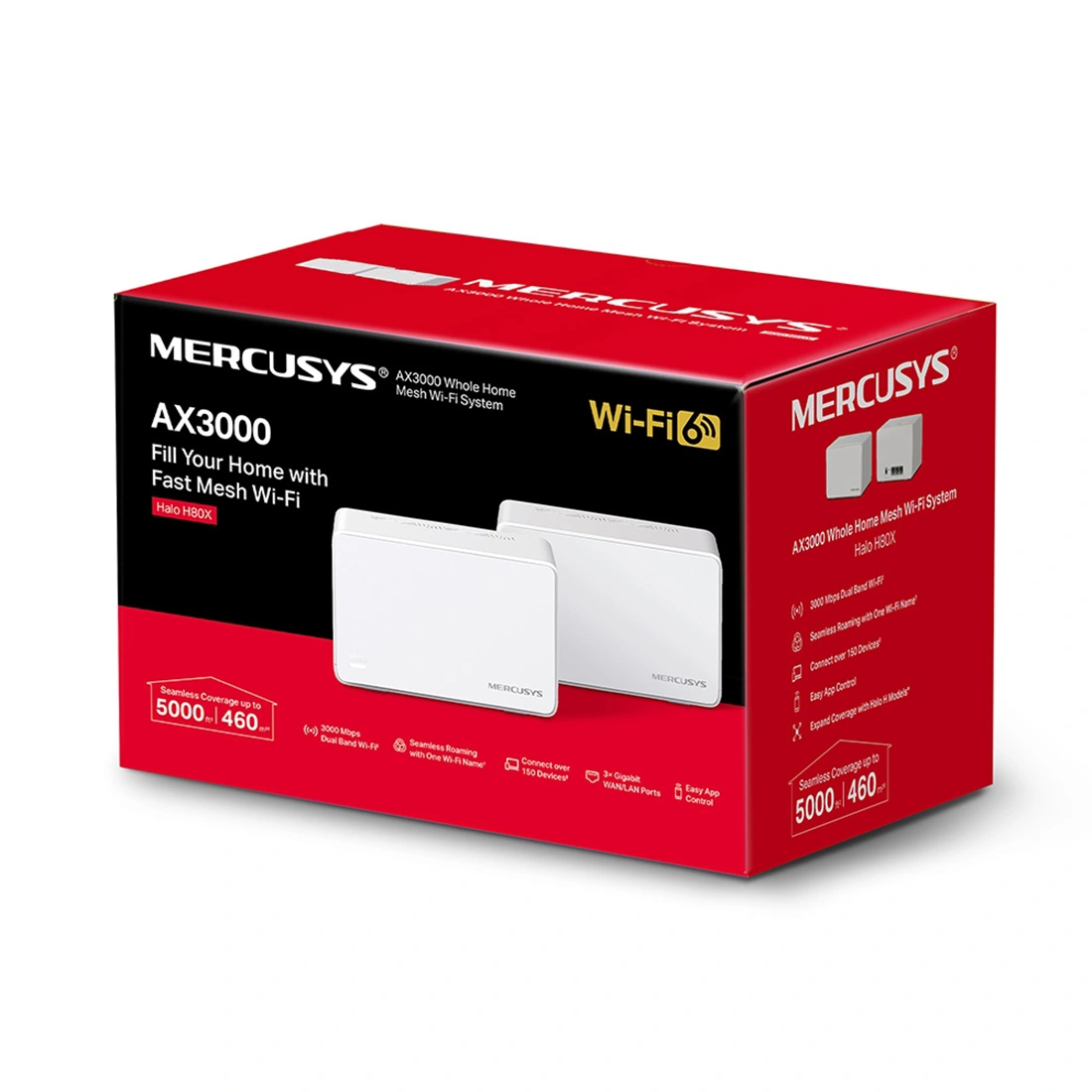 Маршрутизатор Mercusys Halo H80X(2-pack)  - фото 4