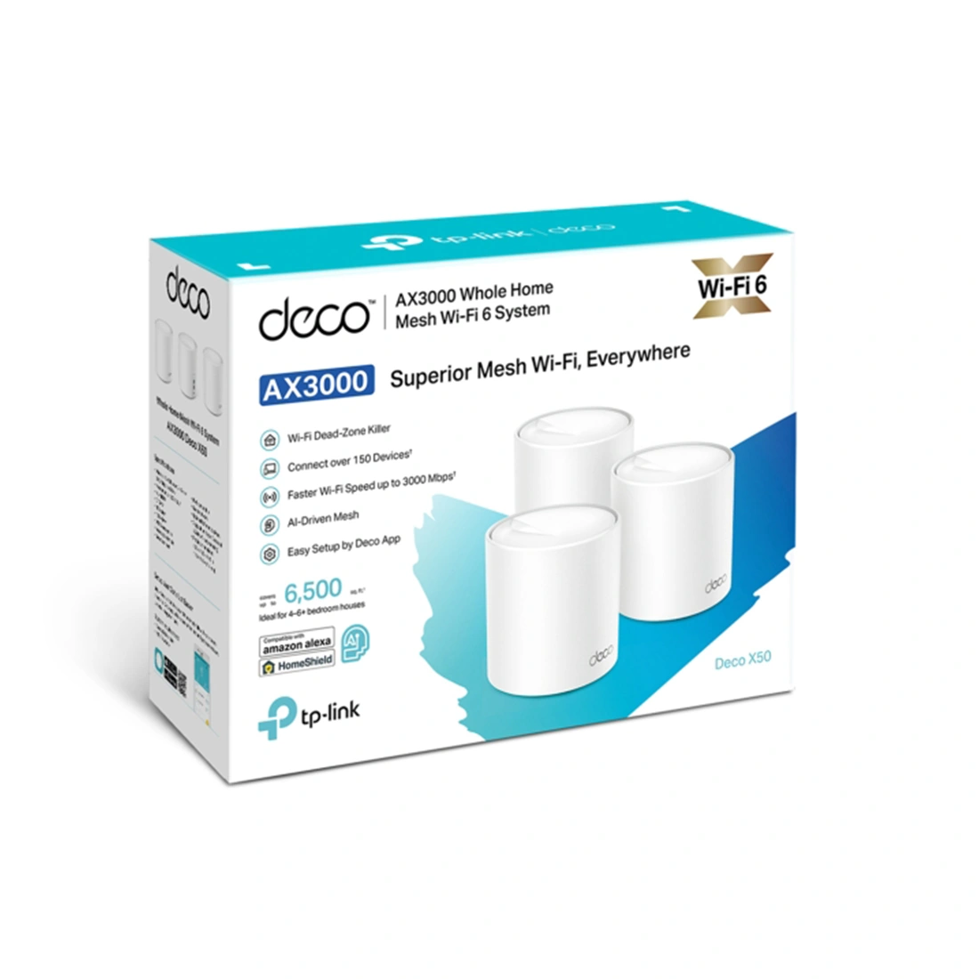 Беспроводная MESH-система Wi-Fi TP-Link Deco X50(3-pack)  - фото 4