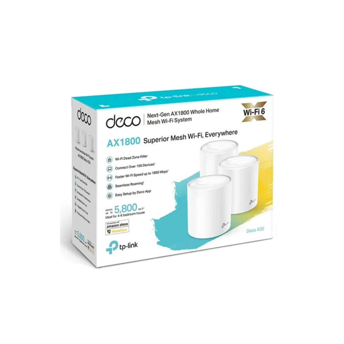 Беспроводная MESH-система Wi-Fi TP-Link Deco X20(3-pack)  - фото 3