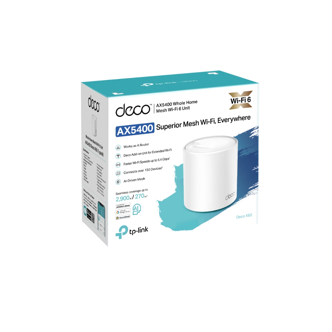 Беспроводная MESH-система Wi-Fi TP-Link Deco X60(1-pack)  - фото 4