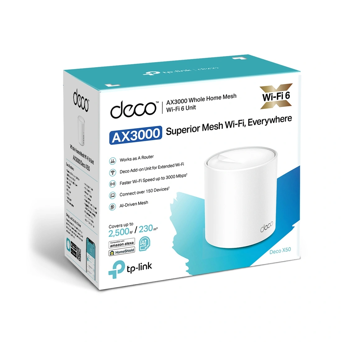 Беспроводная MESH-система Wi-Fi TP-Link Deco X50(1-pack)  - фото 5