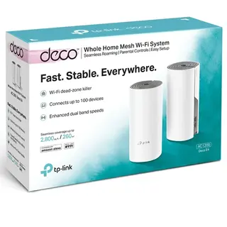 Беспроводная MESH-система Wi-Fi TP-Link Deco E4 (2-pack) DECO E4