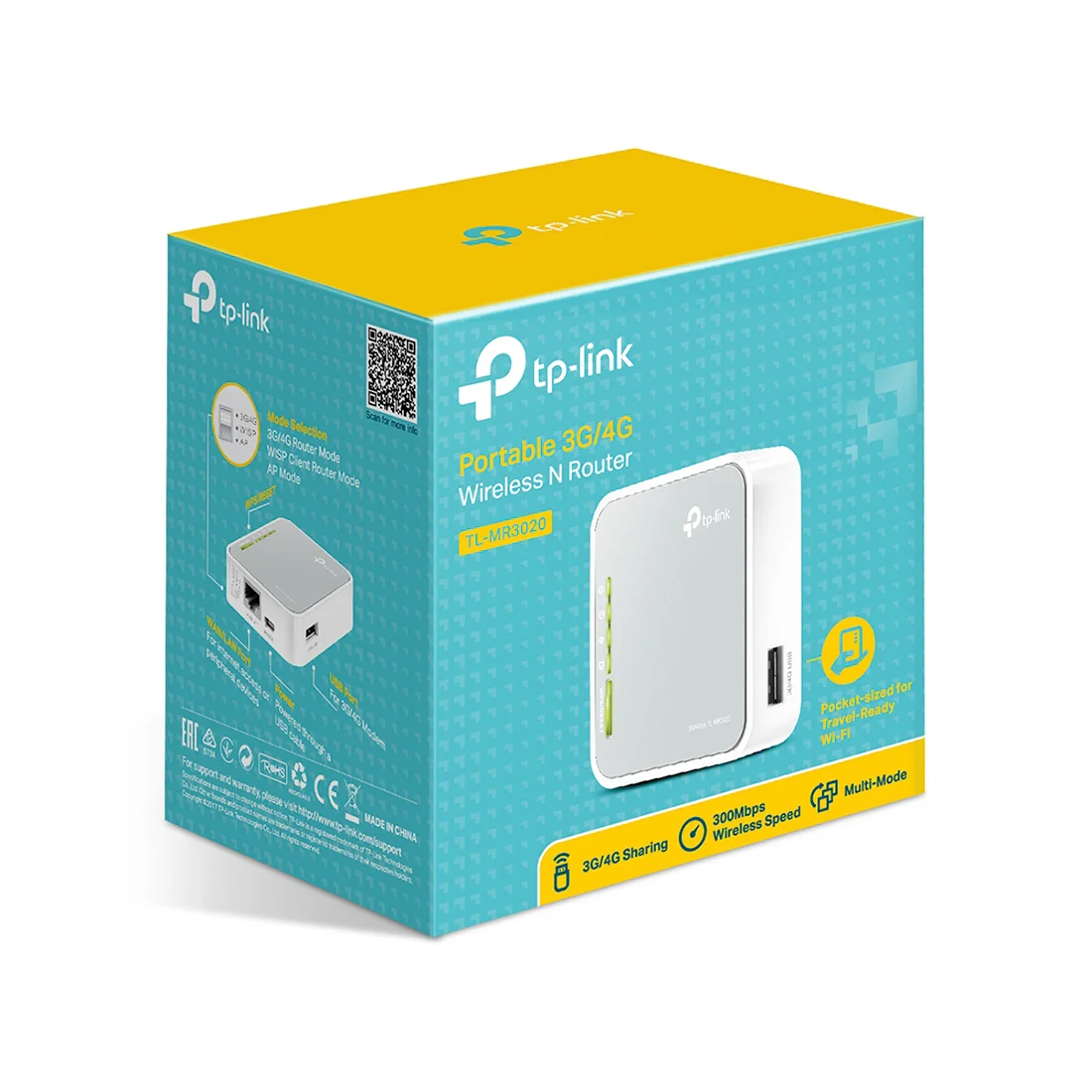 Маршрутизатор 3G/4G Портативный TP-Link TL-MR3020 TL-MR3020 - фото 8