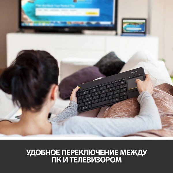 Клавиатура беспроводная Logitech K400 (920-007147) - фото 4