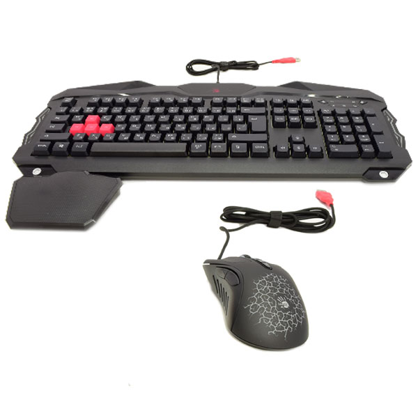 Комплект проводной Клавиатура + Мышь A4Tech B2100 Bloody + Bloody A9 Mouse