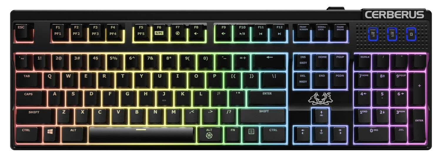 Игровая проводная клавиатура Asus Cerberus Mech RGB/BRN