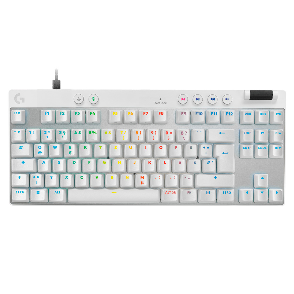 Игровая клавиатура Logitech G PRO X TKL RAPID White (920-013242)