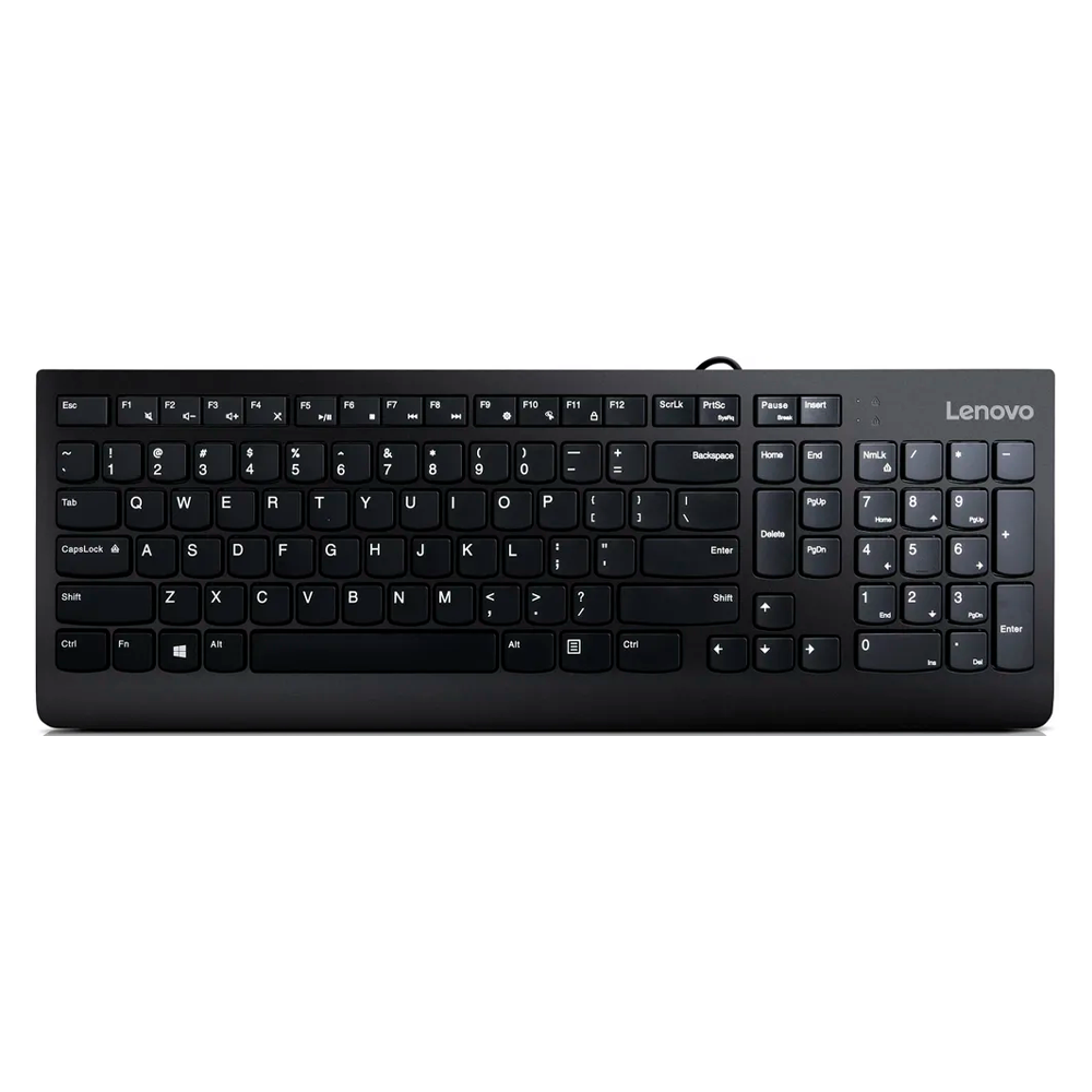 Комплект (клавиатура и мышь) Lenovo 300 USB Combo Keyboard & Mouse - Russian/Cyrillic (441), Черный, GX30M39635 - фото 6