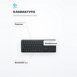 Клавиатура Logitech K250 (920-013452) - фото 6