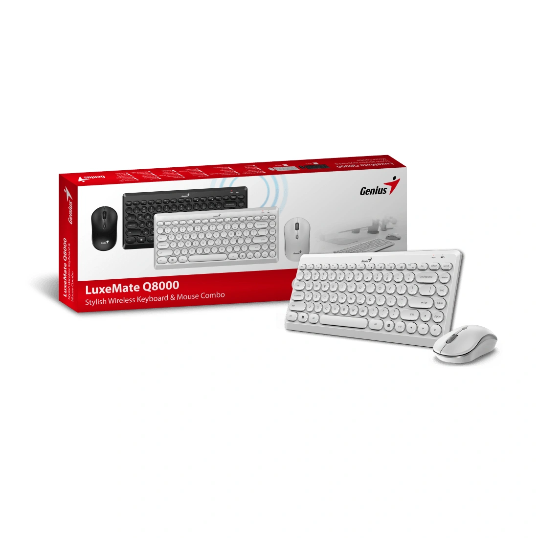 Комплект Клавиатура + Мышь Genius Luxemate Q8000 White Luxemate Q8000 White - фото 2
