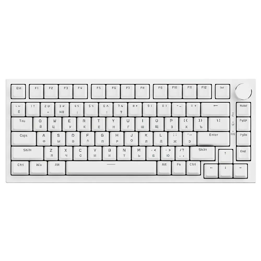 Ajazz ойын пернетақтасы White AK820 Blue Axis