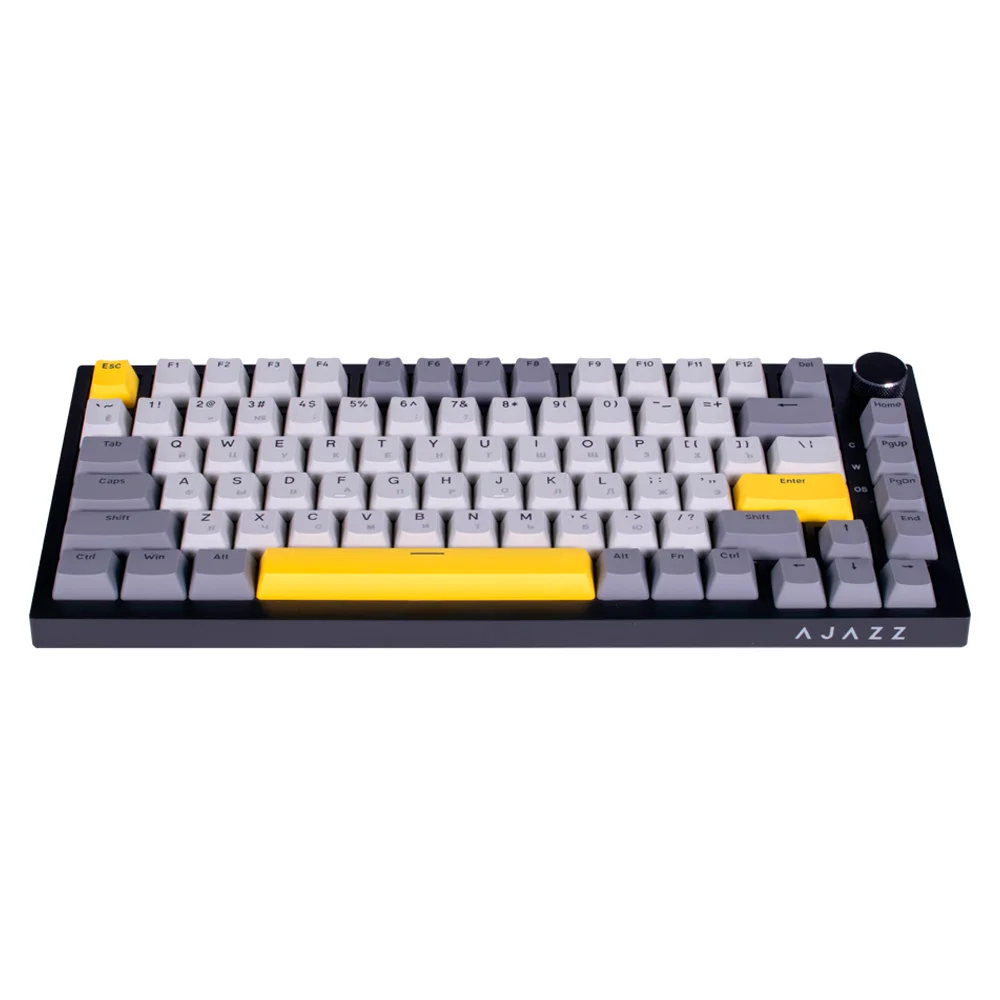 Ajazz ойын пернетақтасы Grey-Yellow AK820 Moon Axis RGB - фото 2