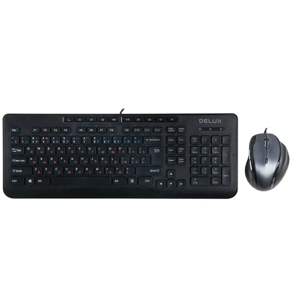 Delux жиынтығы DLD-6220OUB Пернетақта + тінтуір - фото 2