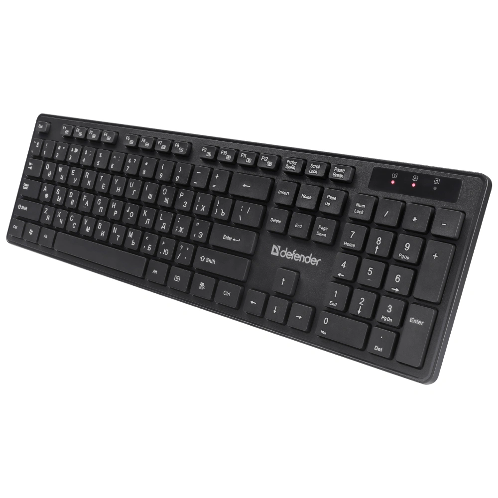 Комплект беспроводной клавиатура+мышь Defender Lima C-993 RU Black - фото 3
