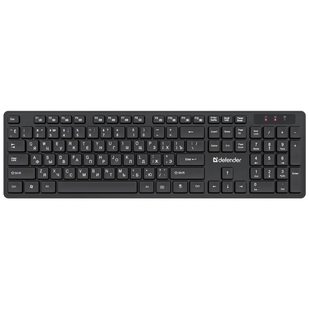 Комплект беспроводной клавиатура+мышь Defender Lima C-993 RU Black - фото 2