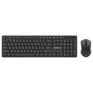 Комплект беспроводной клавиатура+мышь Defender Lima C-993 RU Black