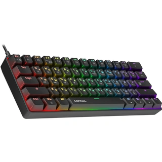 Клавиатура игровая механическая Defender Consul GK-220 RU, Rainbow, 61кн Black