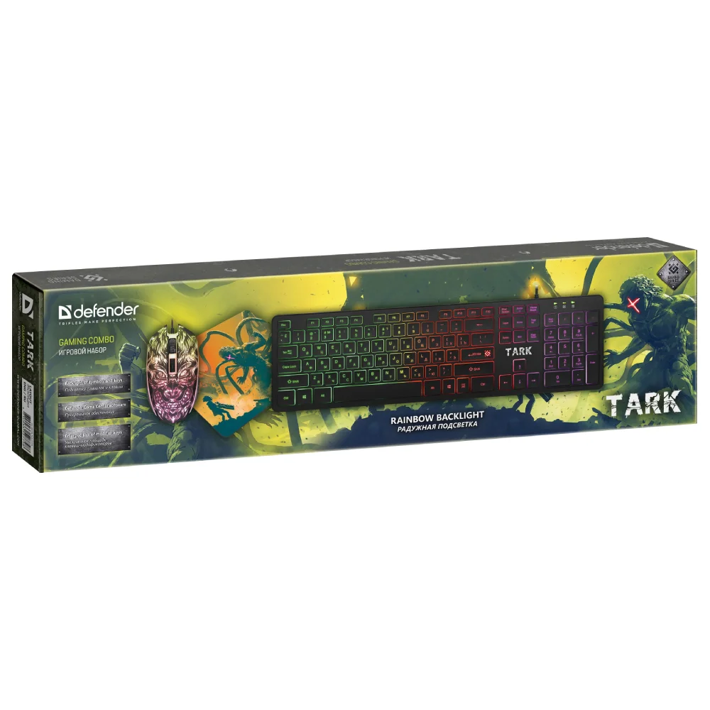 Комплект игровой Defender Tark C-779 RU, мышь+клавиатура+ковер - фото 13