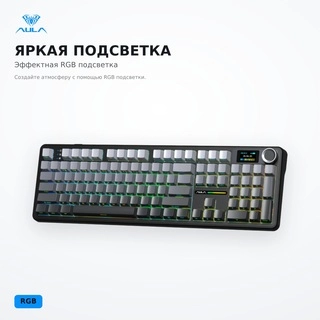 Игровая клавиатура AULA F108 Pro LEOBOG Raindrop Switch Black - фото 3