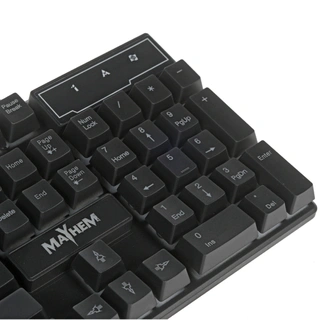 Клавиатура проводная Defender Mayhem GK-360DL RU, RGB подсветка, 19 Anti-Ghost - фото 6