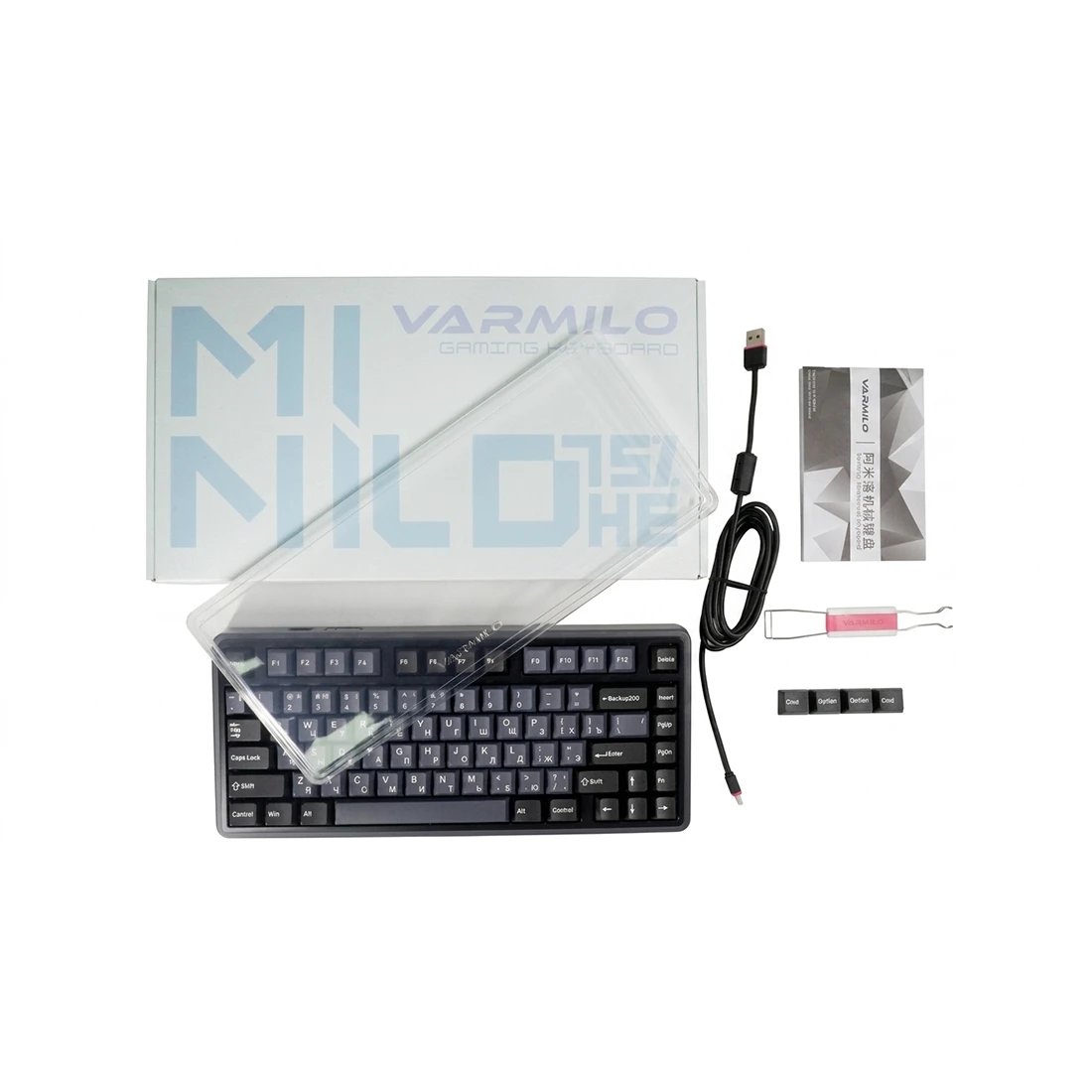 Клавиатура Varmilo Minilo Classic Black 75 HE Huano Mag Marble 