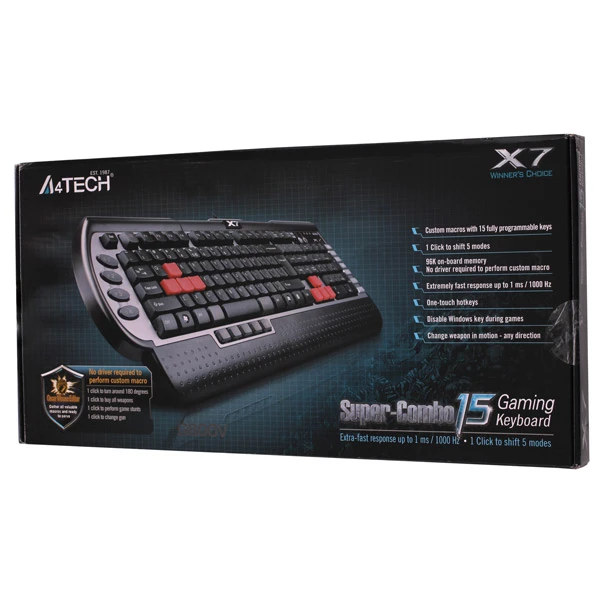 Клавиатура игровая A4tech G800V USB - фото 5