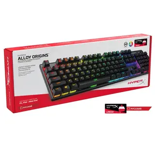 Клавиатура HyperX Alloy Origins Mechanical Gaming Keyboard Russian layout 4P4F6AX#ACB Alloy Origins (HX-KB6RDX-RU)