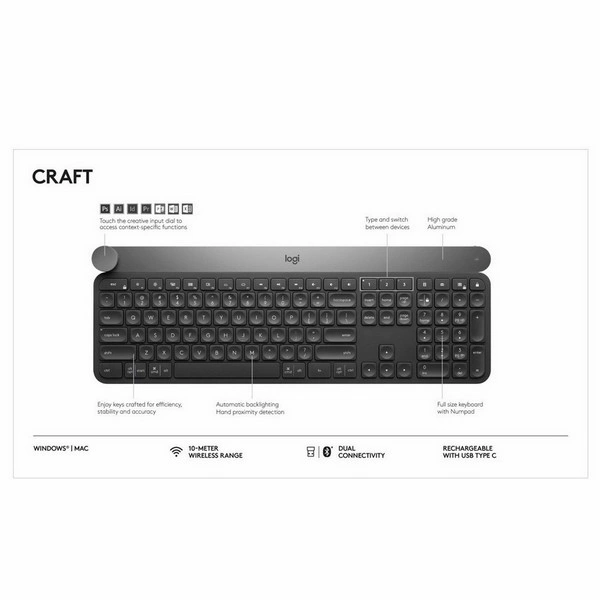 Клавиатура Logitech Craft 920-008505 - фото 6