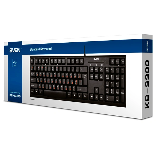 Клавиатура проводная Sven KB-S300 - фото 4