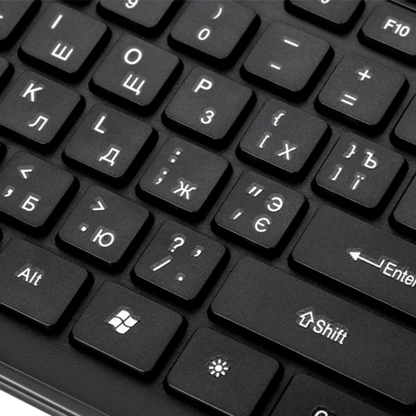 Клавиатура проводная 2E KM1020 Slim USB - фото 5
