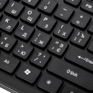 Клавиатура проводная 2E KM1020 Slim USB