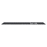 Клавиатура беспроводная Apple Magic Keyboard with Touch ID and Numeric Keypad Black Keys (MMMR3RS/A) - фото 2