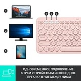 Клавиатура беспроводная Logitech K380 Multi-Device Rose - фото 9