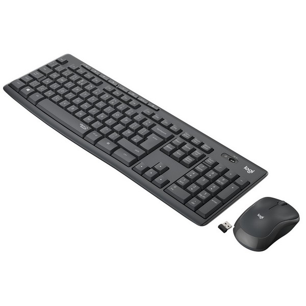 Комплект беспроводной клавиатуры Logitech MK295 Silent Wireless Combo Graphite