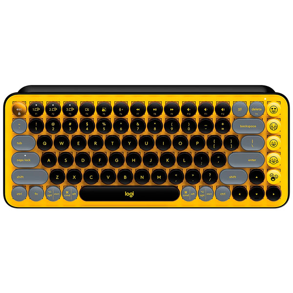 Logitech сымсыз пернетақта POP keys Wireless Mechanical Blast yellow