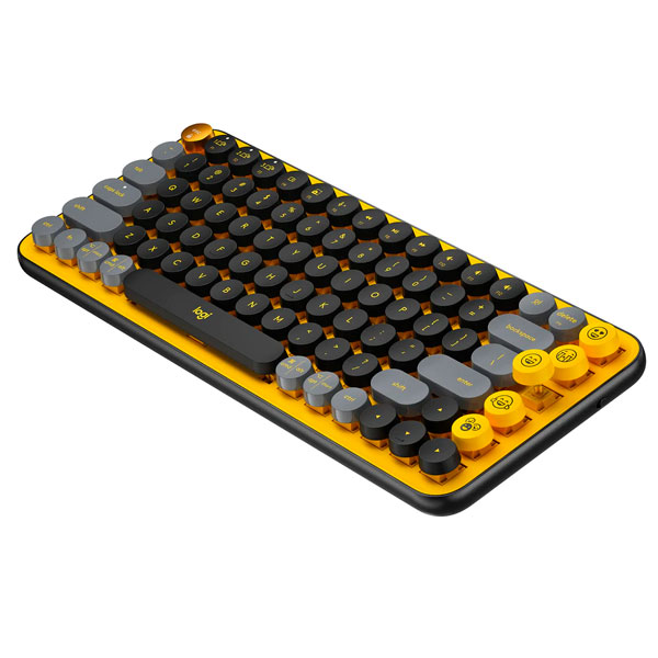 Клавиатура беспроводная Logitech POP keys Wireless Mechanical Blast yellow