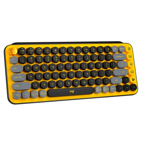Клавиатура беспроводная Logitech POP keys Wireless Mechanical Blast yellow - фото 2