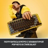 Клавиатура беспроводная Logitech POP keys Wireless Mechanical Blast yellow - фото 8