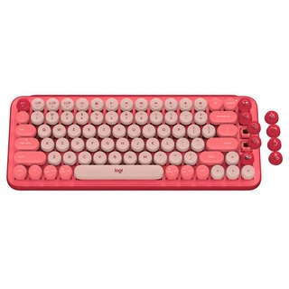 Logitech сымсыз пернетақтасы POP keys Wireless Mechanical Heartbreaker rose