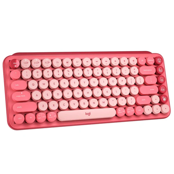 Logitech сымсыз пернетақтасы POP keys Wireless Mechanical Heartbreaker rose - фото 2