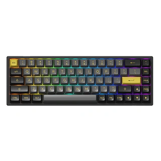 Клавиатура беспроводная AKKO 3068B Plus Black&Gold (Jelly Pink switches)